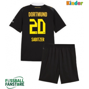 Borussia Dortmund Marcel Sabitzer #20 Replik Auswärtstrikot Kinder 2026-27 Kurzarm (+ Kurze Hosen)